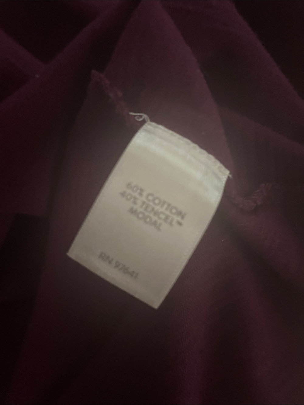 J. Jill Beautiful Deep Plum Henley Style Button-Front Shirred Yoke Cuff Top - Picture 4 of 6